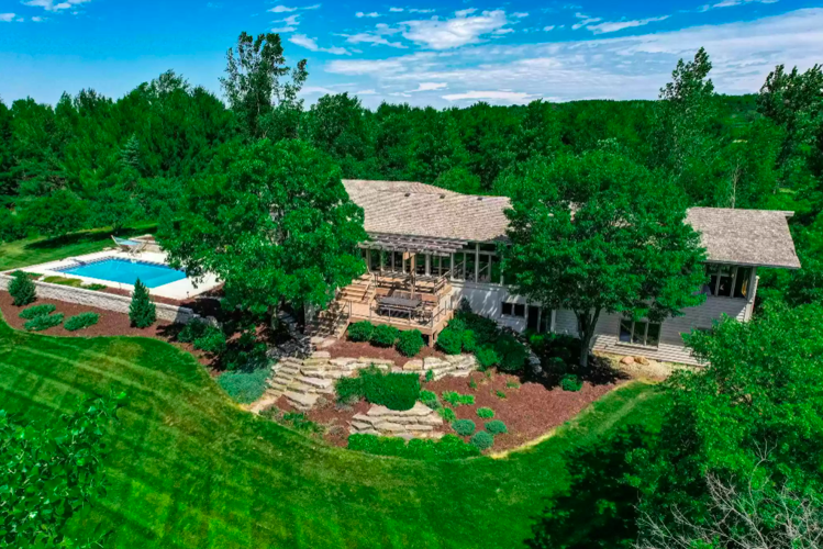 Custom-built prairie style house for sale in River Falls, Wisconsin