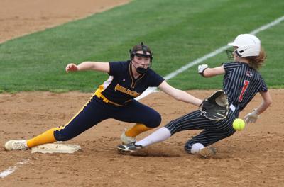 River Falls' Ava Larsen and New Richmond's Brooklyn Swanepoel