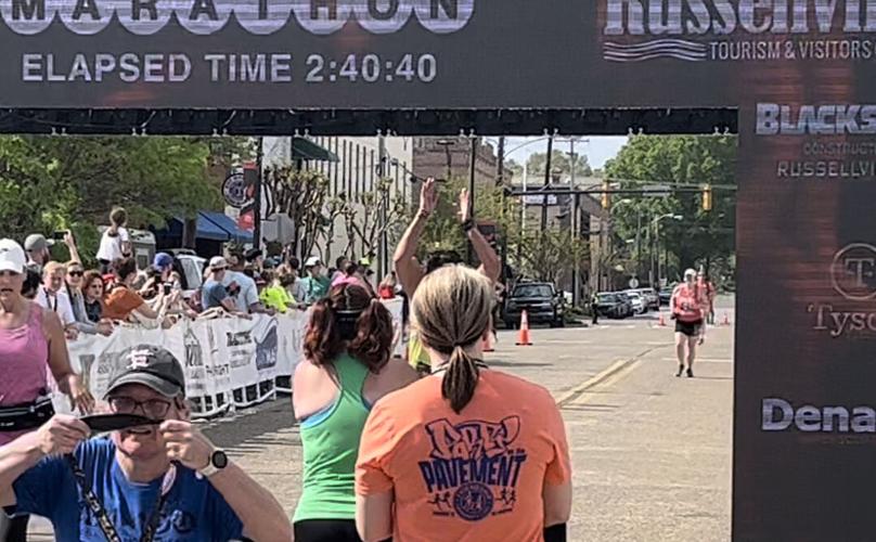 69yearold Russellville resident completes 100th half marathon during