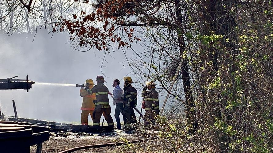 London, Crow Mountain and Bayliss Fire Departments fight Sunday