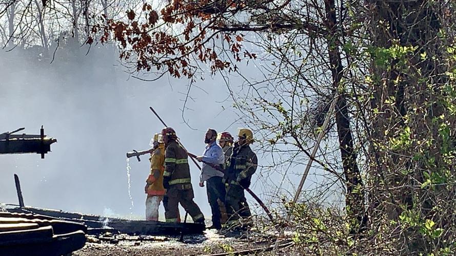 London, Crow Mountain and Bayliss Fire Departments fight Sunday