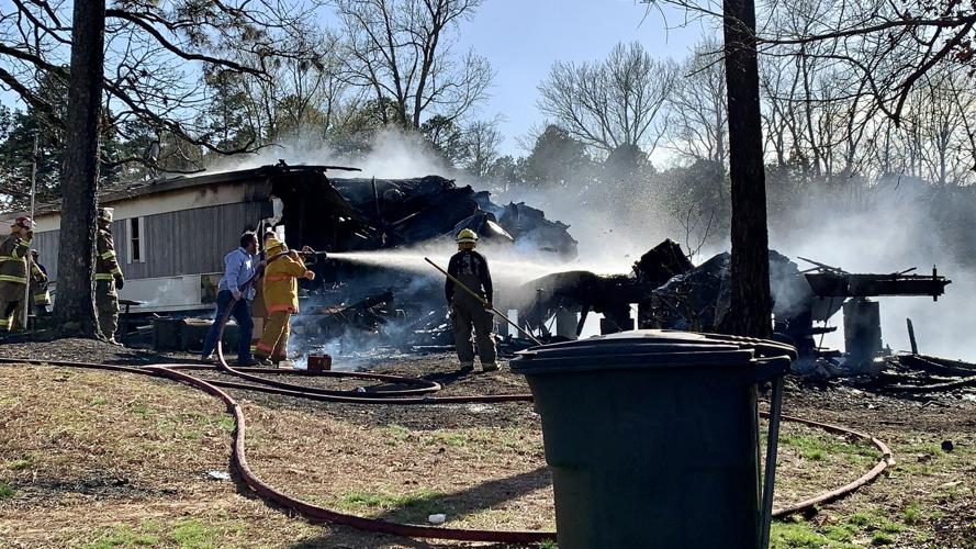 London, Crow Mountain and Bayliss Fire Departments fight Sunday