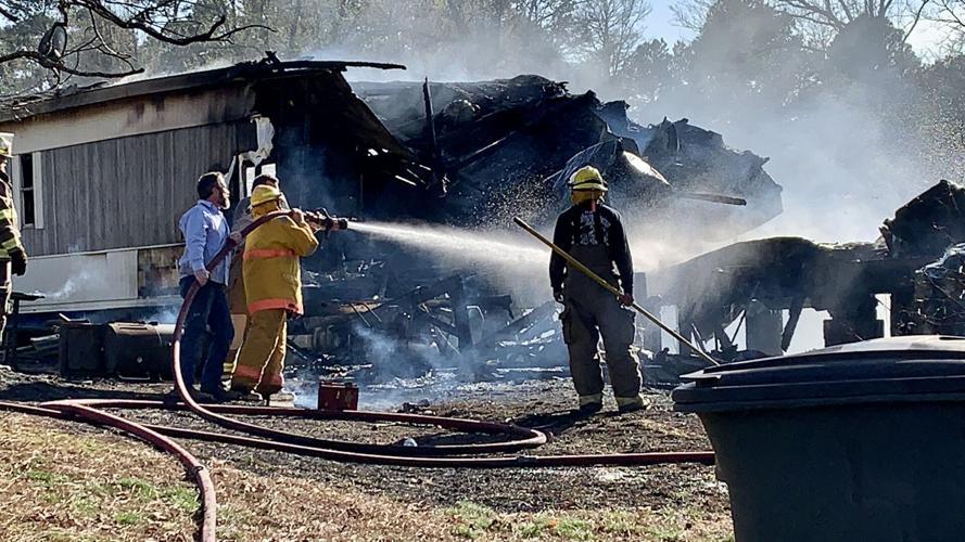 London, Crow Mountain and Bayliss Fire Departments fight Sunday