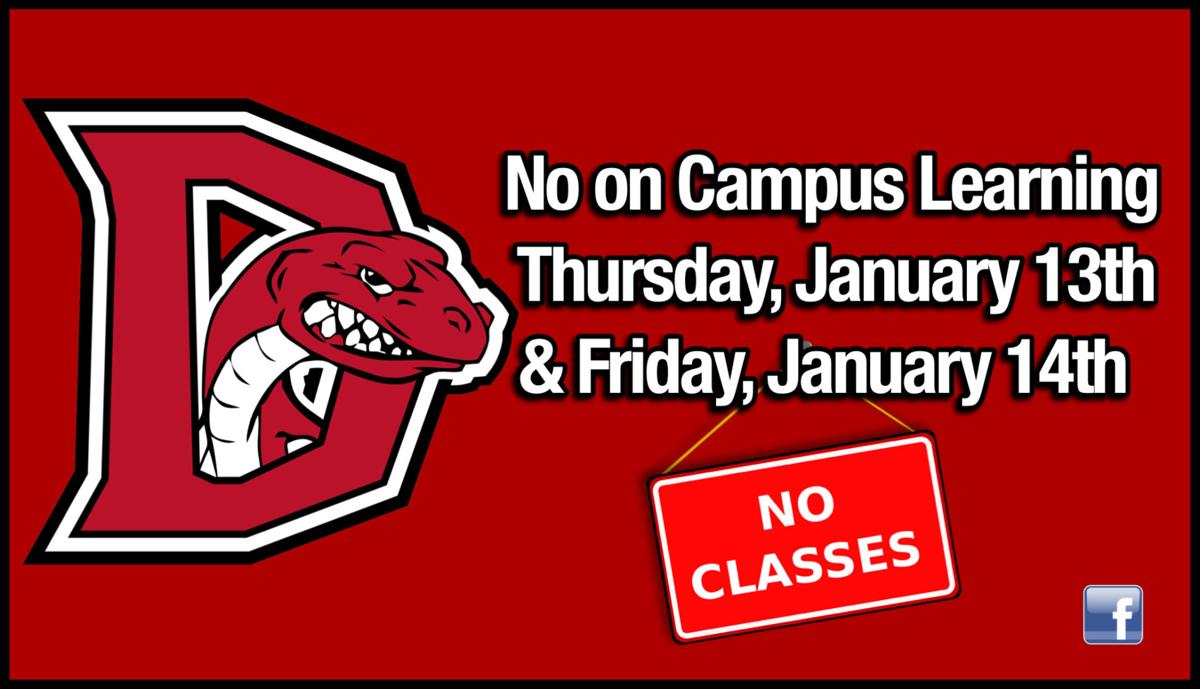 No On Campus Learning Thursday, January 13th and Friday, January 14th - AMI Days 1 & 2