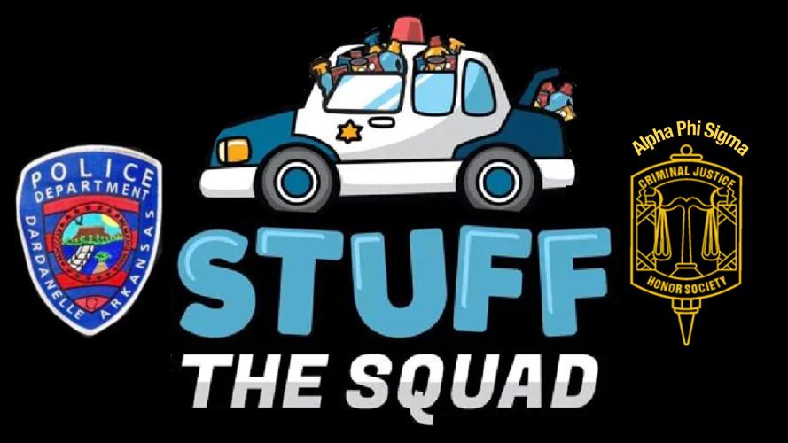 Residents fill two patrol cars during Dardanelle Police Department’s