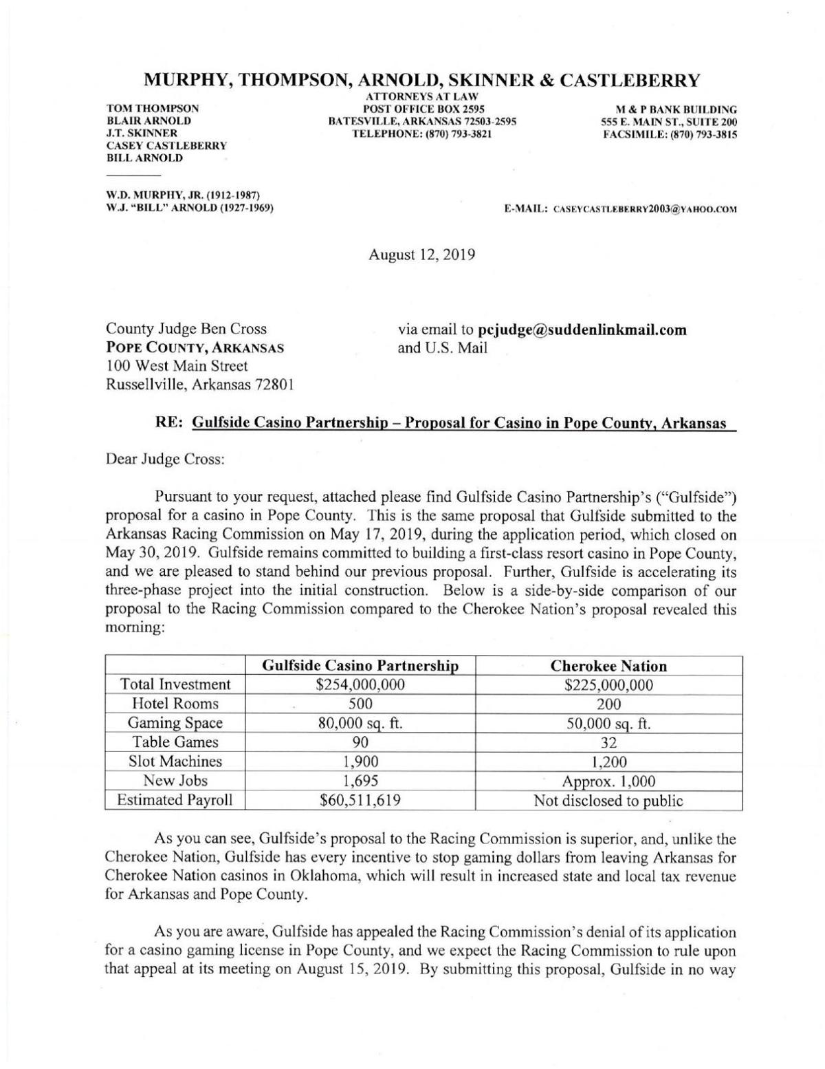 Statement From Gulfside Casino Partnership Local News Rivervalleynow Com