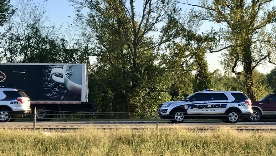 Fiery crash on I40 involves eight vehicles, entrapment and one