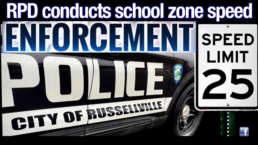 Russellville Police Department conducts school zone speed enforcement