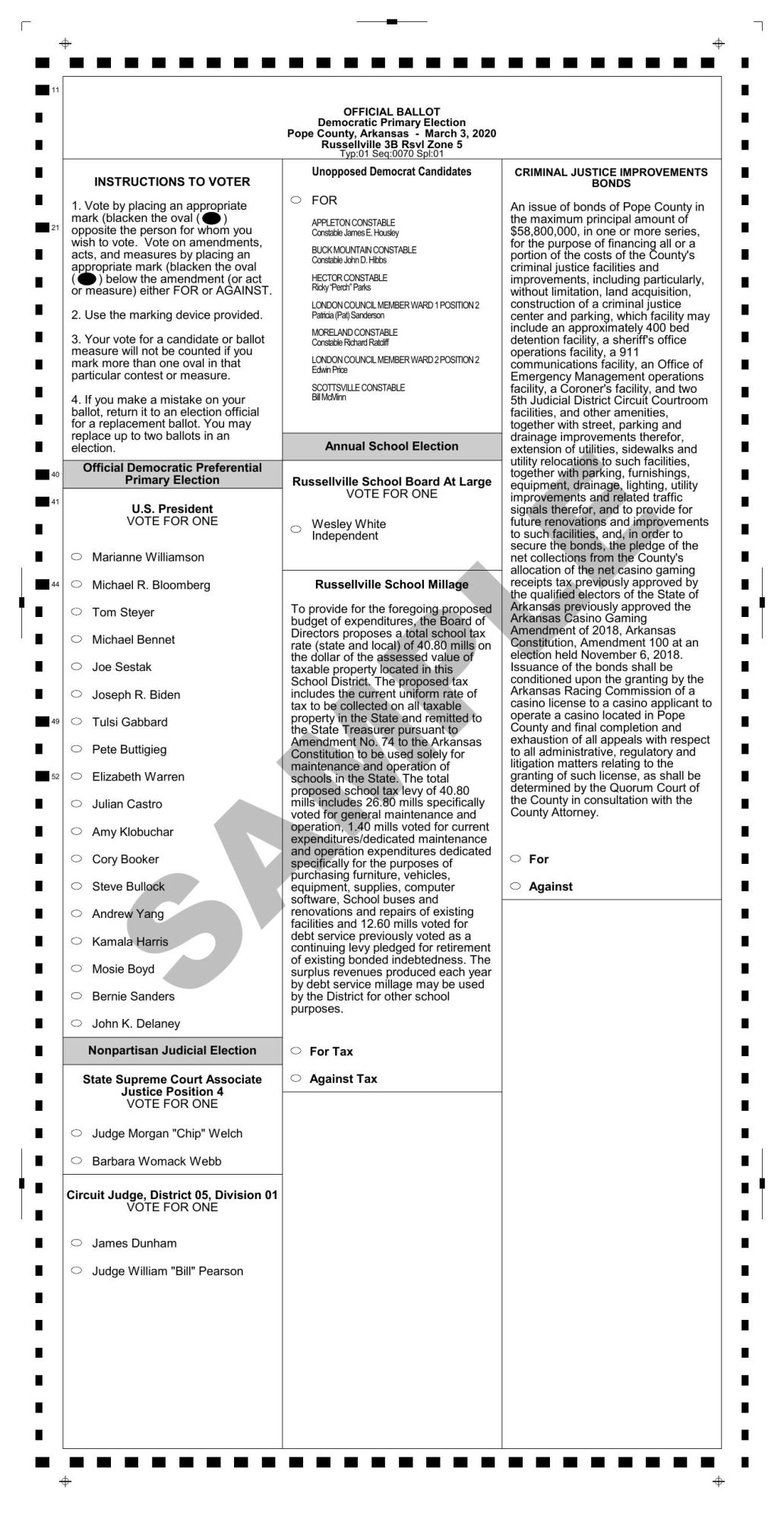 Pope County sample ballots Local News