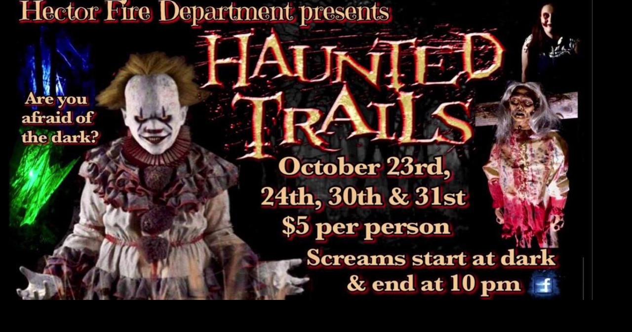 Video Final night for Hector Fire Department’s Haunted Trails