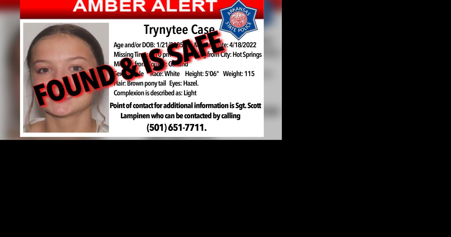 UPDATE Arkansas Amber Alert deactivated for 17yearold Trynytee Case Local News