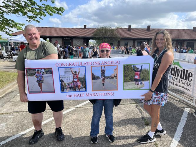 69yearold Russellville resident completes 100th half marathon during