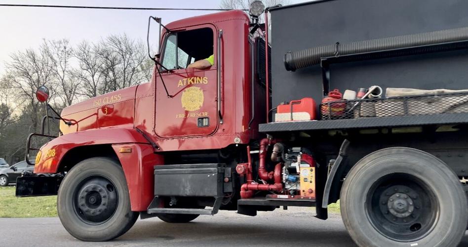 Pottsville, Atkins and Russellville Fire Departments respond to