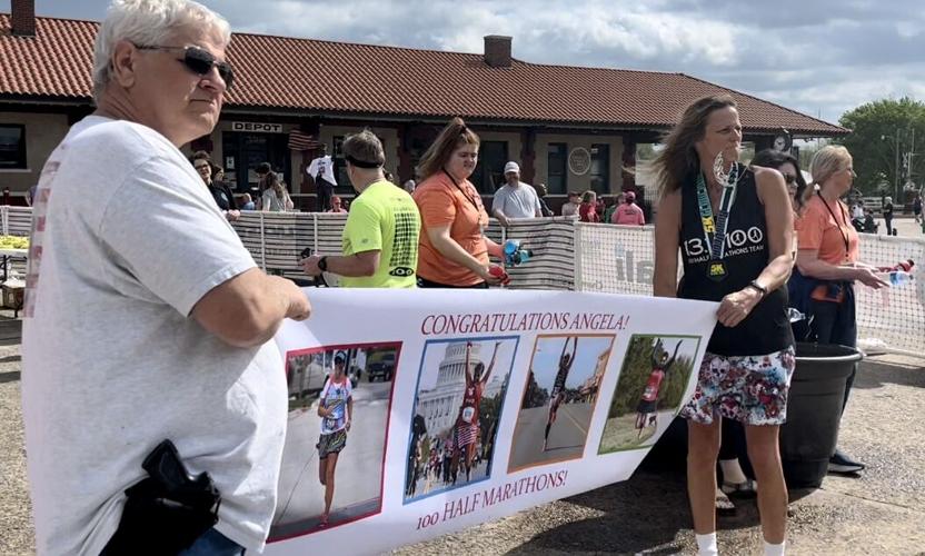 69yearold Russellville resident completes 100th half marathon during
