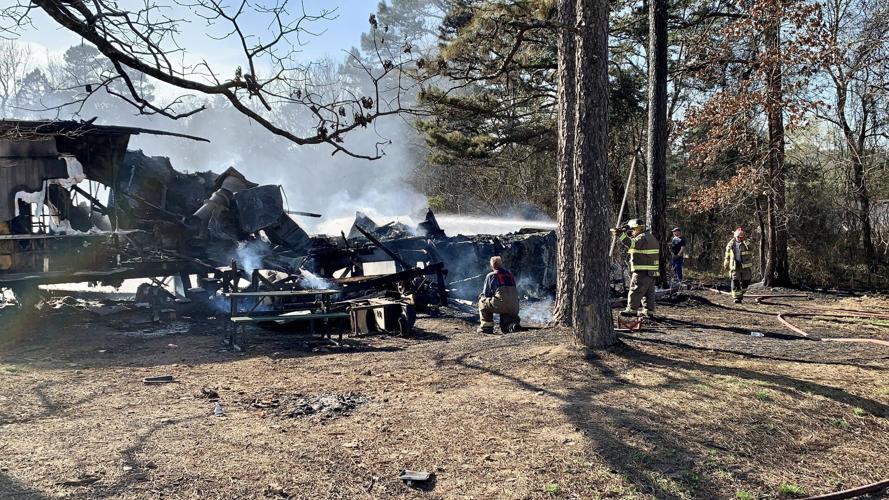 London, Crow Mountain and Bayliss Fire Departments fight Sunday