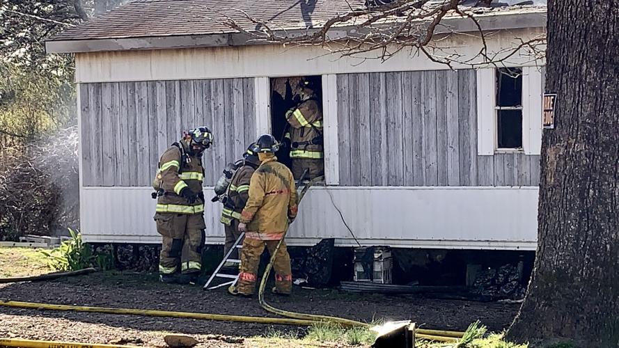 London, Crow Mountain and Bayliss Fire Departments fight Sunday