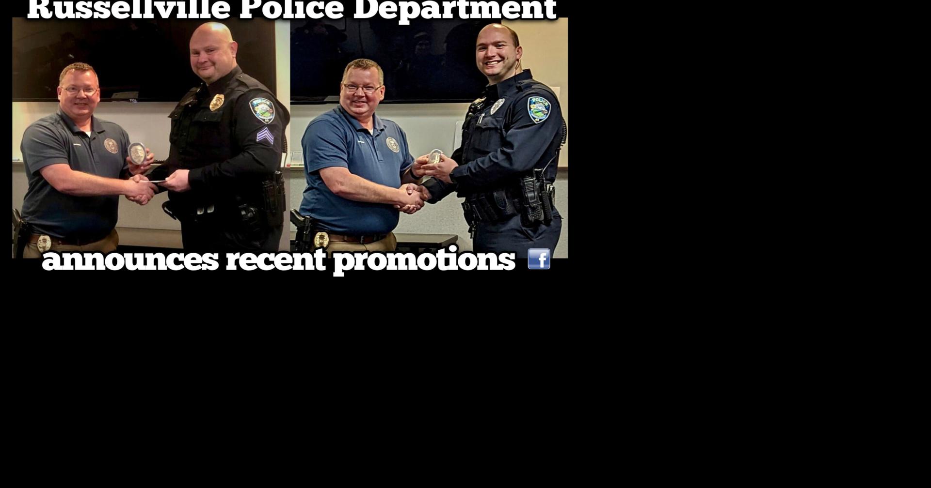 Russellville Police Department announces recent promotions Life in