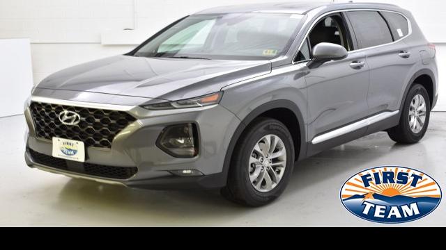 2019 machine gray hyundai santa fe