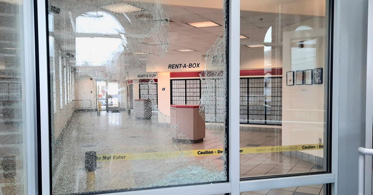 Someone Busting Window Texas man charged with busting Marion post office window for 'political ...