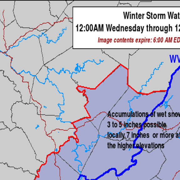 Winter Storm Watch Issued Snow Likely As Calendar Turns To Spring