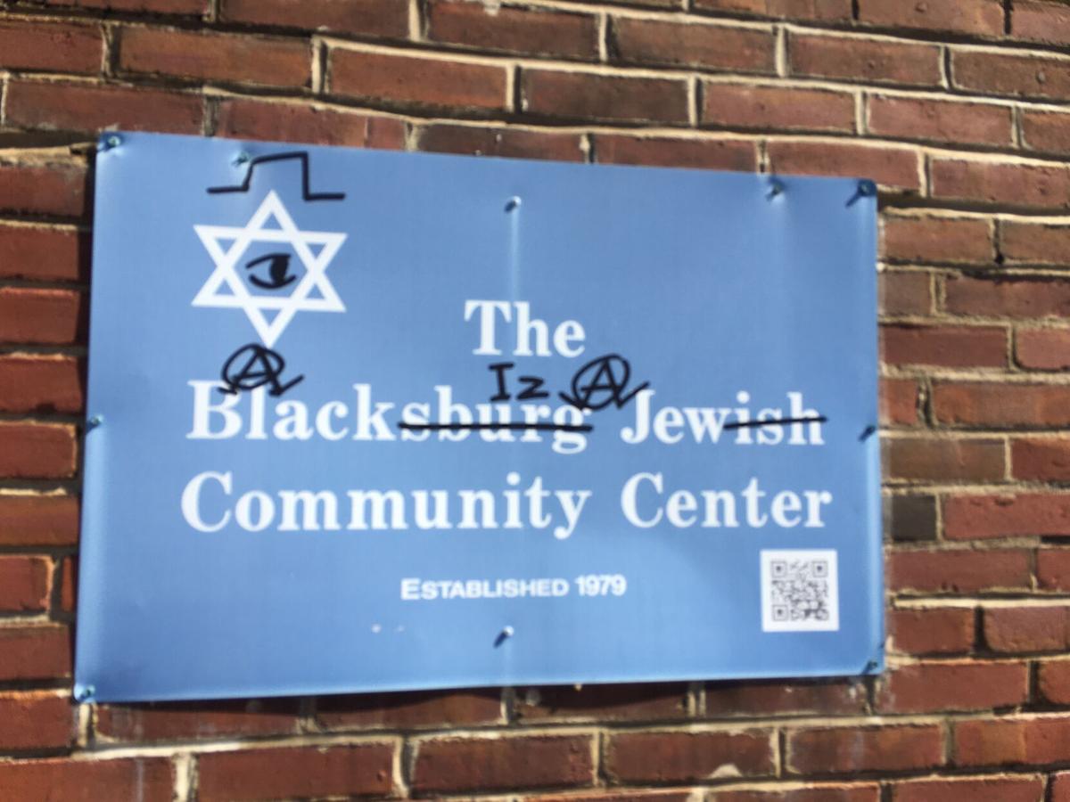 Community rallies behind Blacksburg Jewish congregation after sign defaced