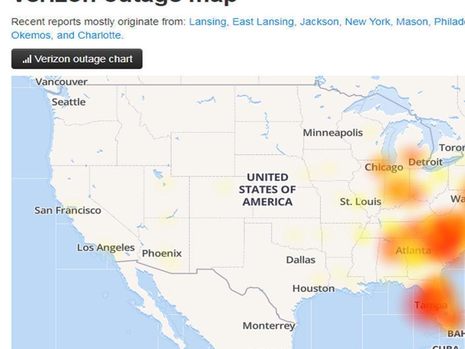 Verizon Outage Map Virginia Tons' Of Verizon Customers On East Coast Affected By Texting Outage |  Virginia | Roanoke.com