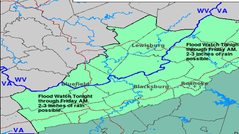 Flood Watch For Widespread 2 To 4 Inches Of Rain Through Early