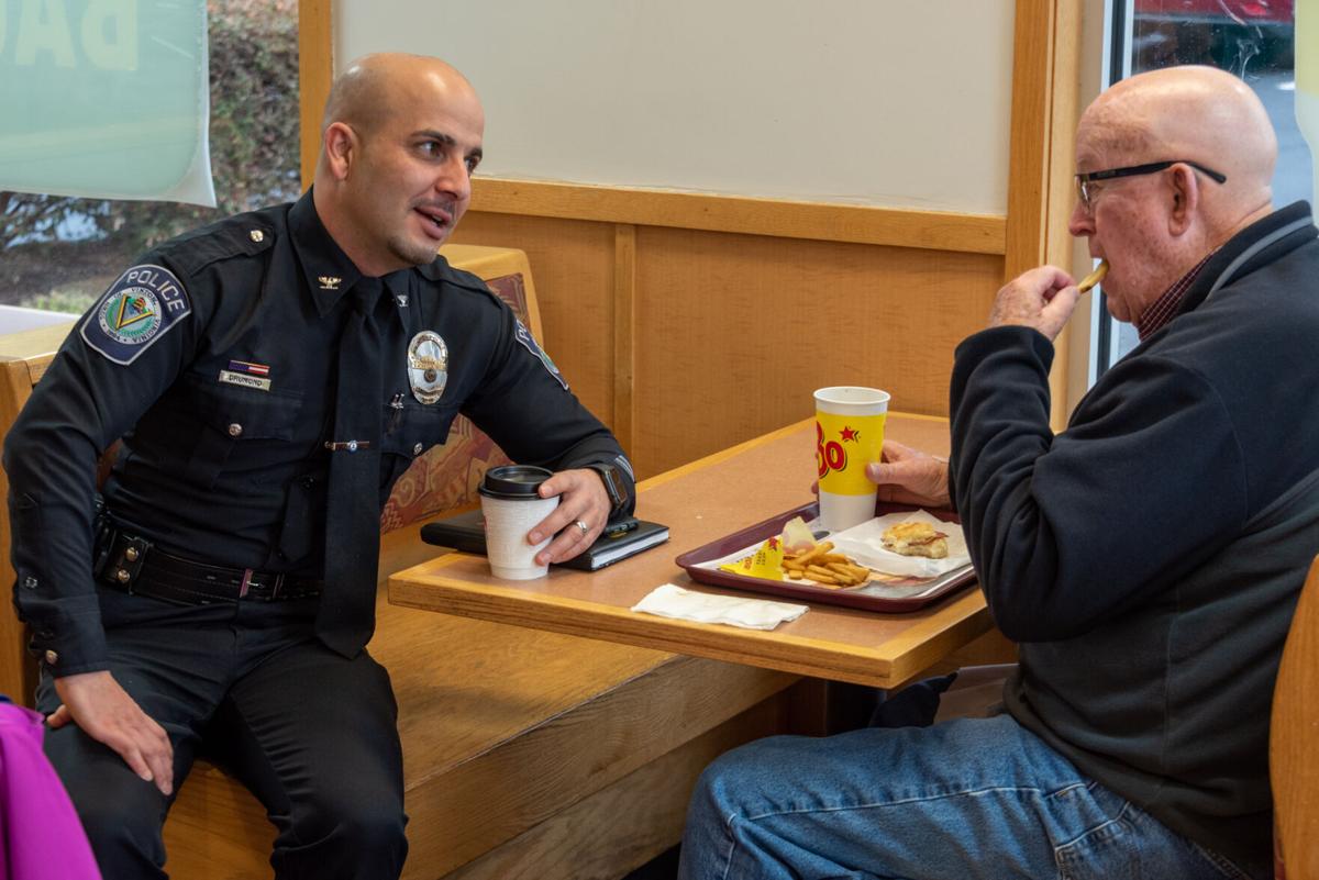 Vinton police officers meet the public despite objections to site