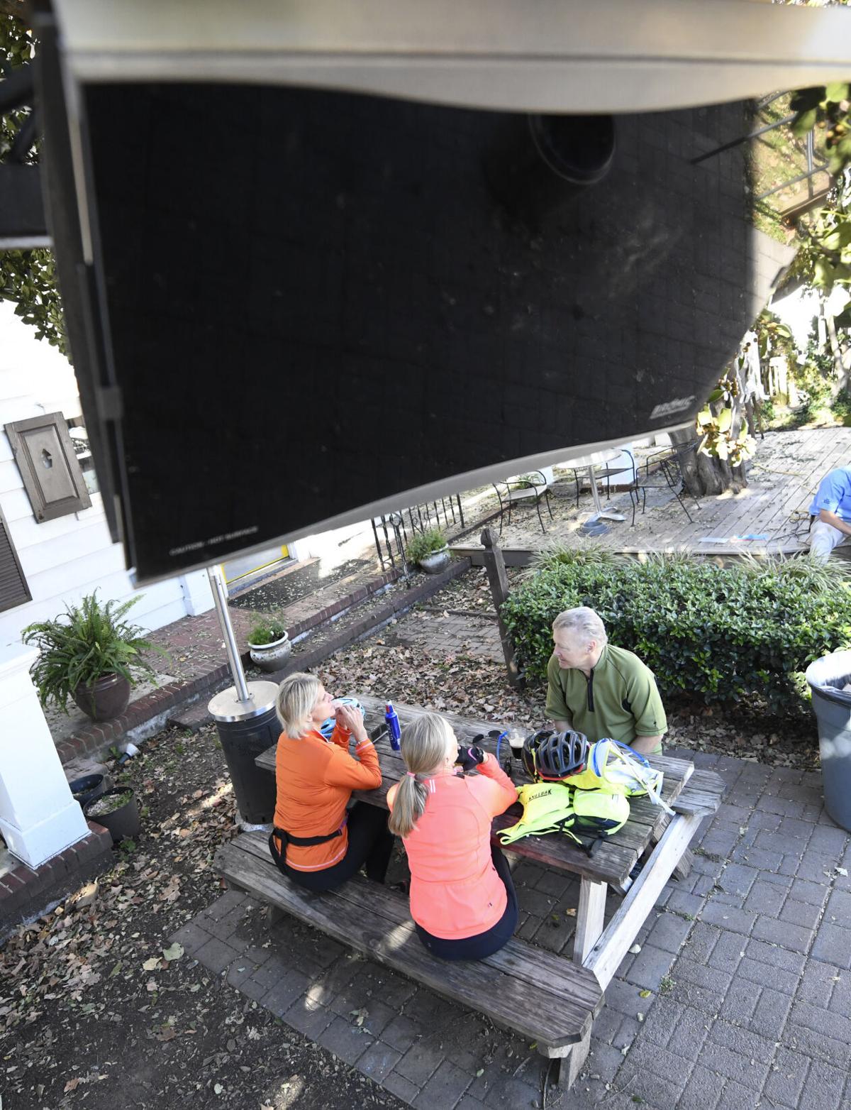 creative patio covers on As Temperatures Drop Restaurants Get Creative With Outdoor Dining Business Local Roanoke Com