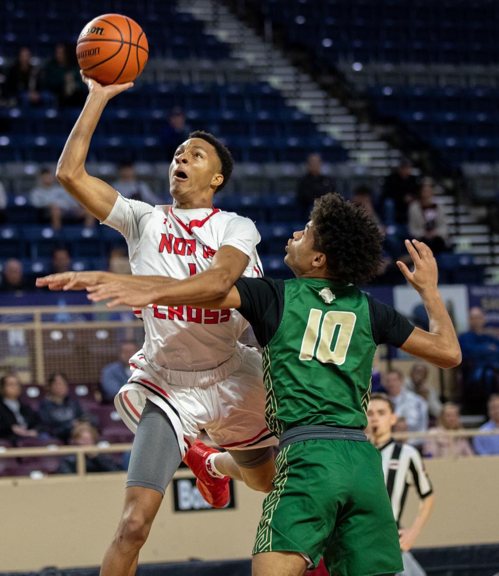 H S Boys Basketball North Cross Tops Roanoke Catholic At Leas
