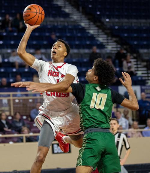 H S Boys Basketball North Cross Tops Roanoke Catholic At Leas