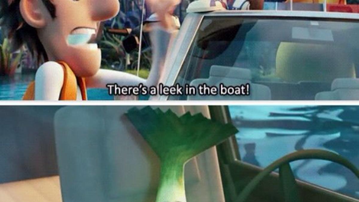 pics Cloudy With A Chance Of Meatballs Car plug the leeks in your fridge