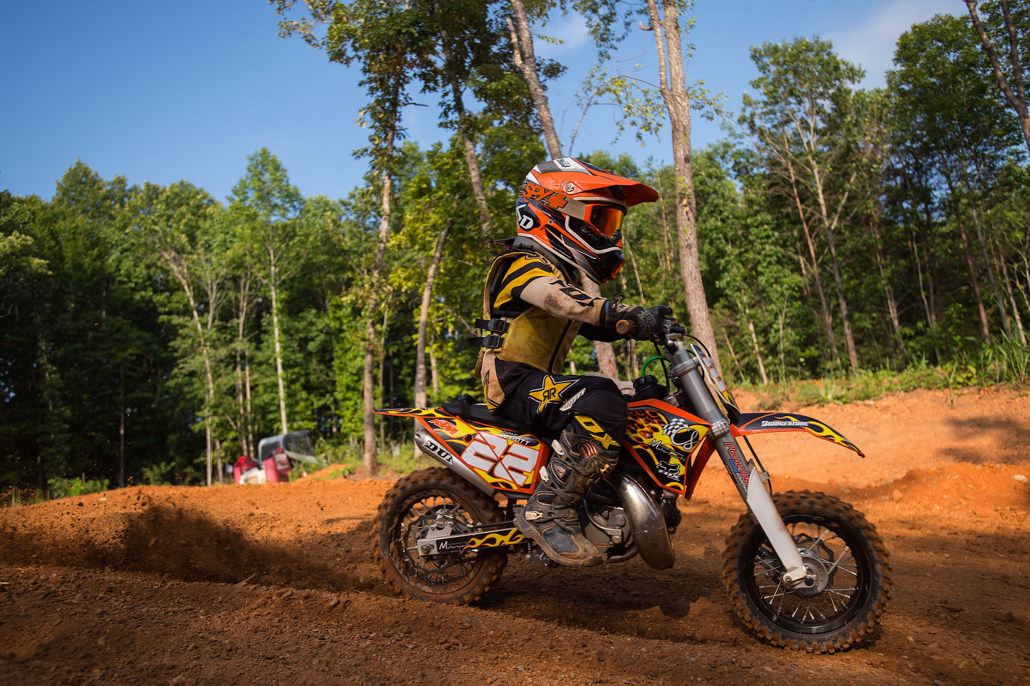 6-year-old hopes to win motocross trophy
