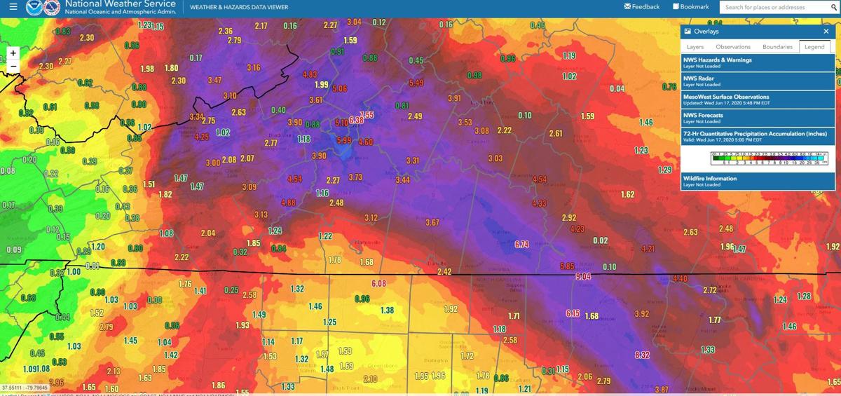 Rain map 061920