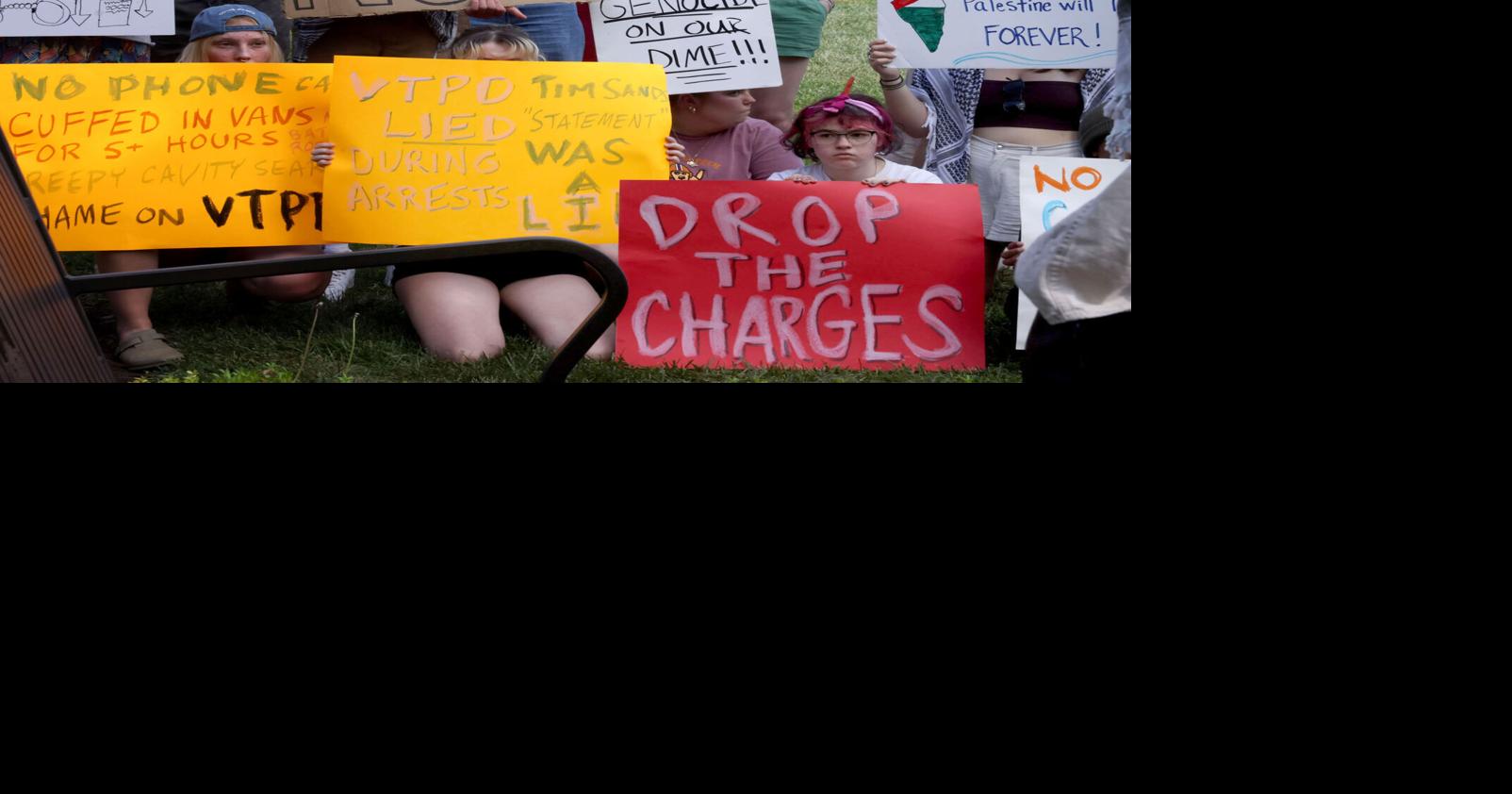 Virginia Tech protesters call for charges, disciplinary action to be ...