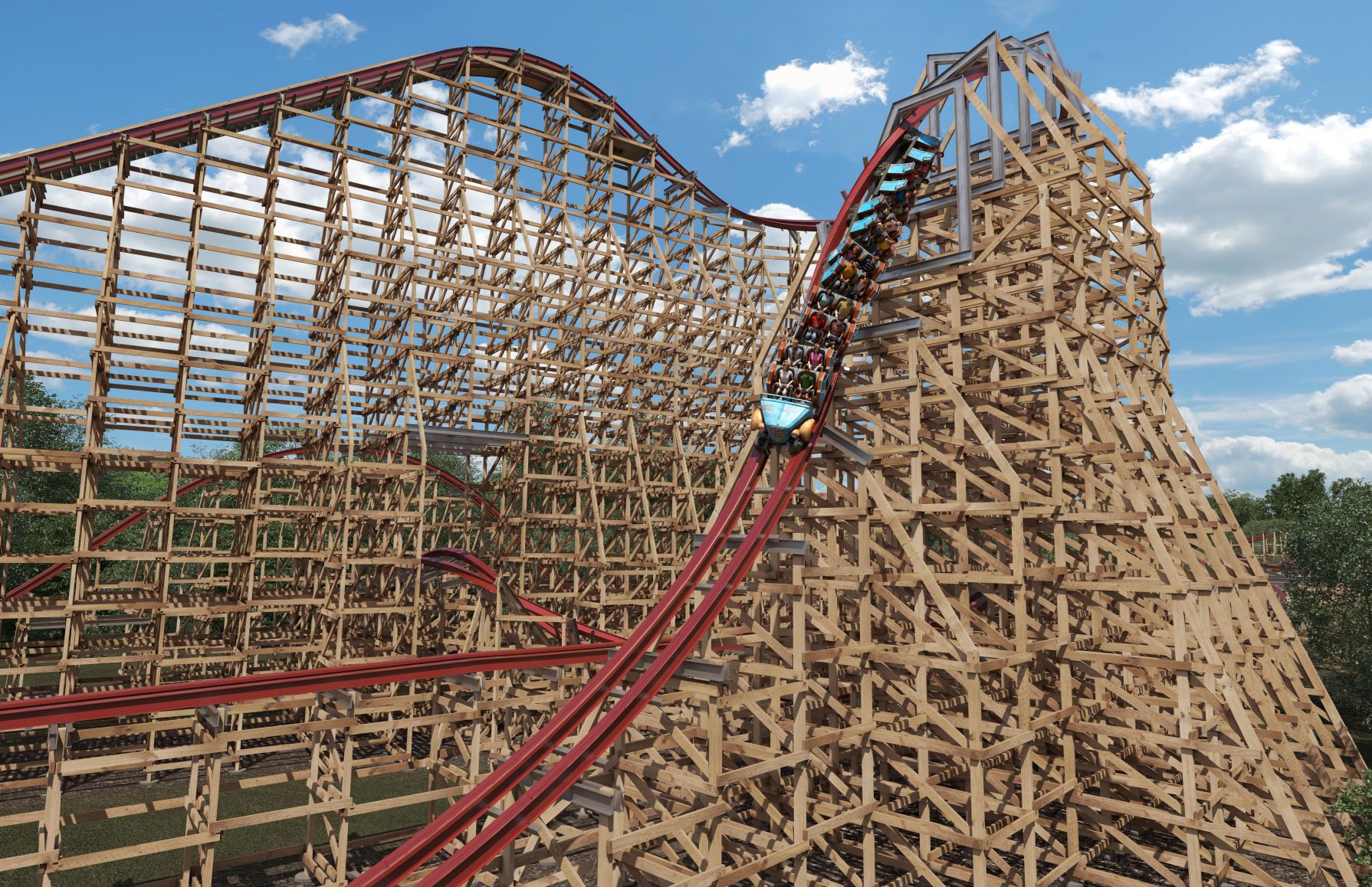 New wood and steel roller coaster plus winter holiday event coming