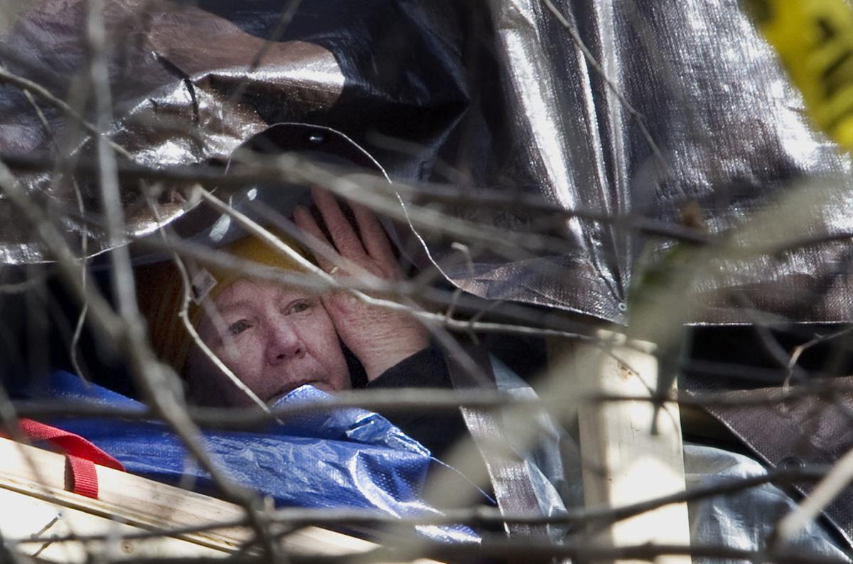 Roanoke woman stays ion tree to protest pipeline