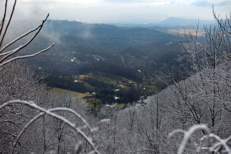 Enough snow to sled on Bent Mountain
