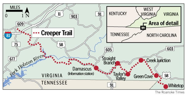 27 Map Of The Virginia Creeper Trail - Maps Online For You