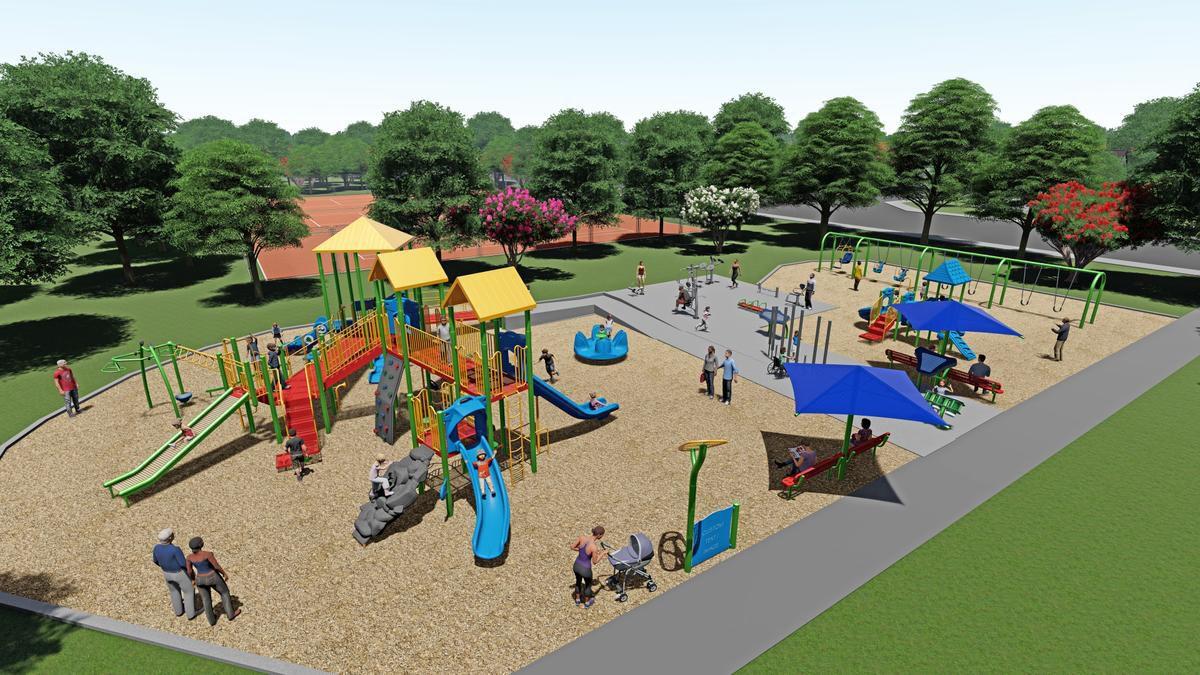 Kiwanis Centennial Playground Photo Roanoke Com
