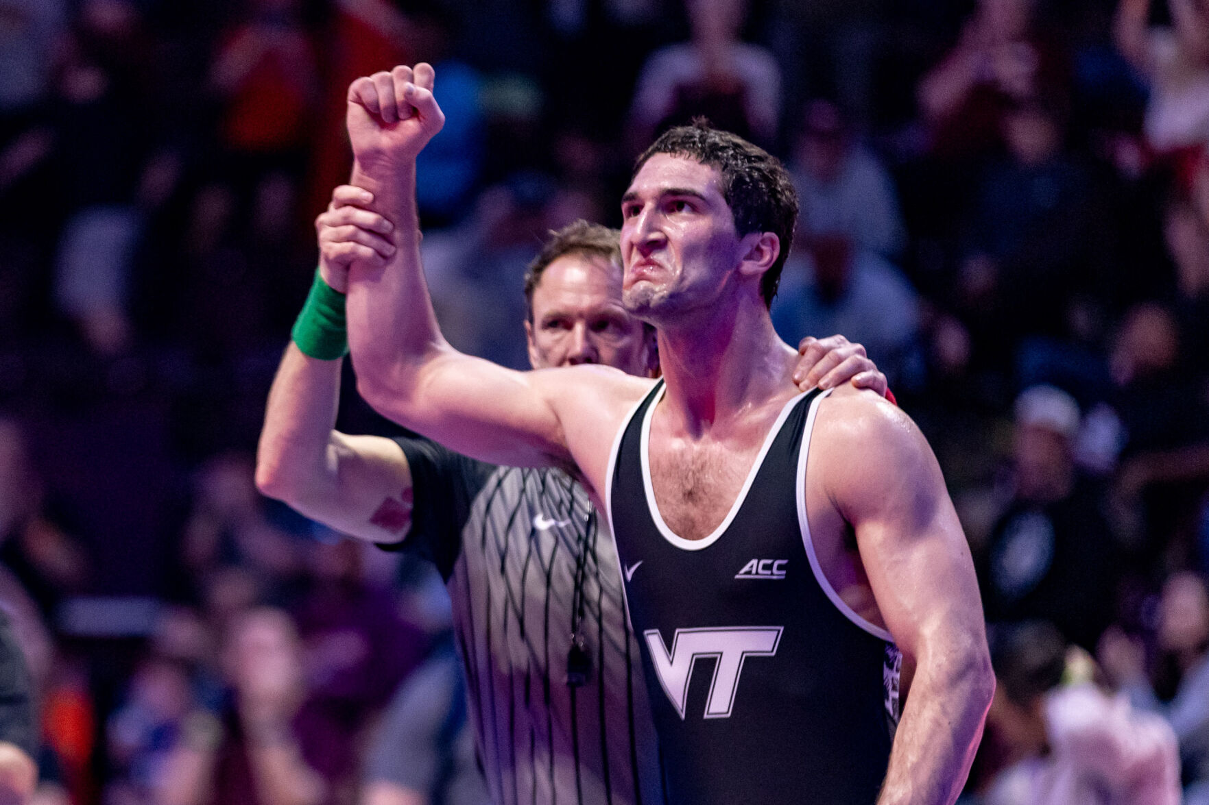 Matty Singleton Virginia Tech 'brotherhood' wins ACC wrestling championship
