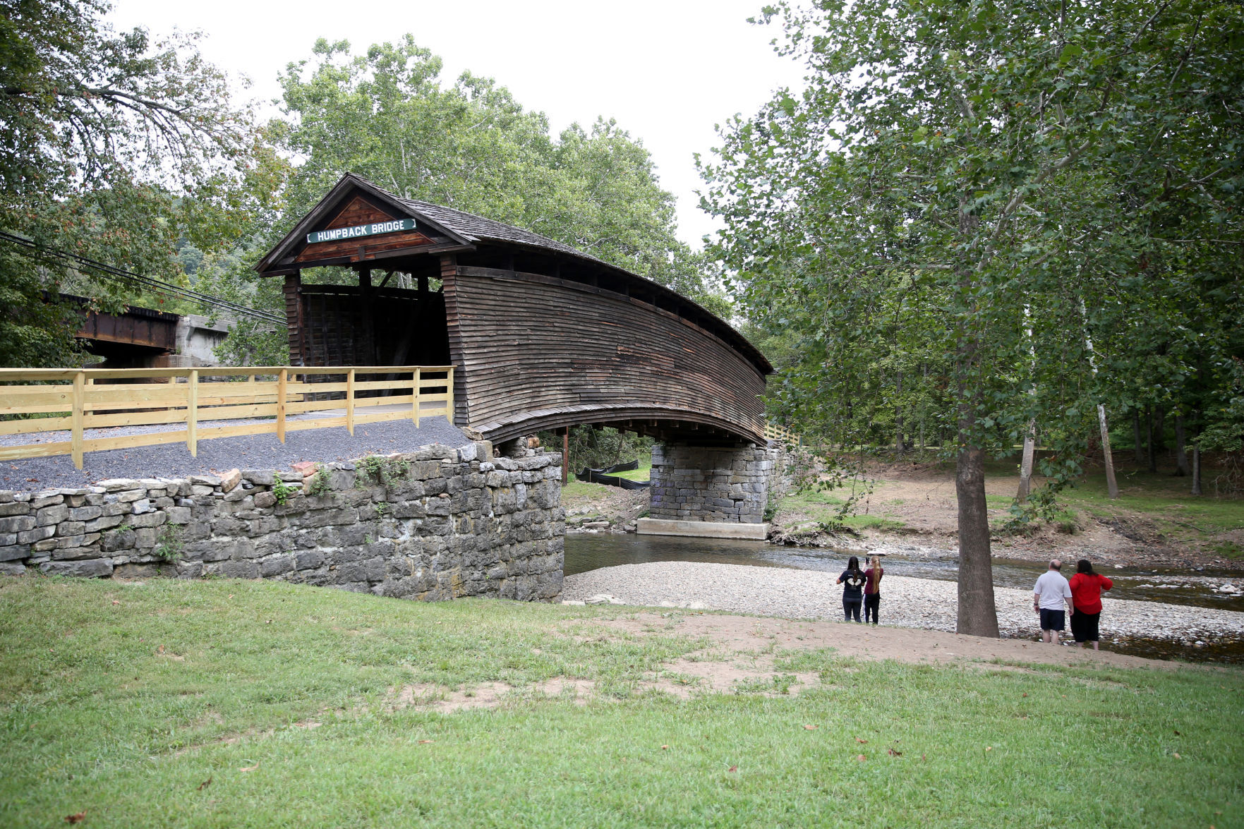 159 year old Humpback Bridge in Alleghany County survives another