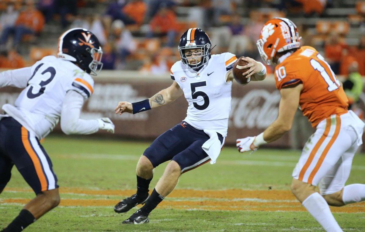 Brennan Armstrong runs against Clemson