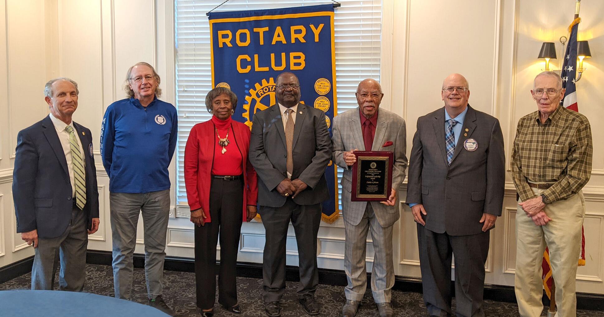 Charles Johnson receives leadership award from Rotary Club of Christiansburg-Blacksburg - Vimarsana News
