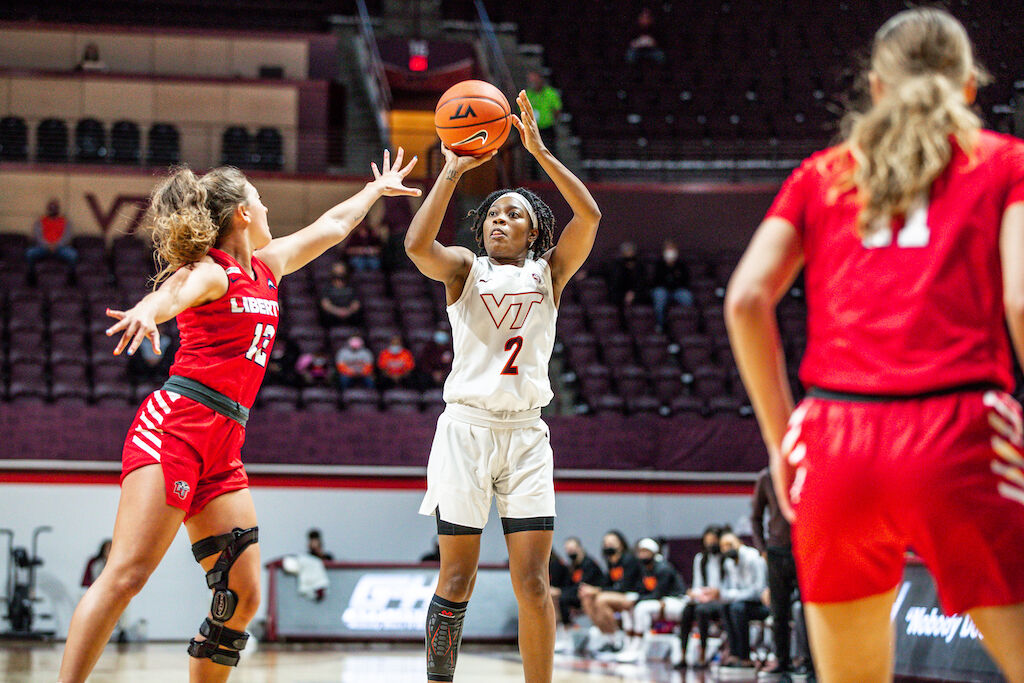 Virginia Tech Women’s Basketball Cruises To A Win Over Liberty