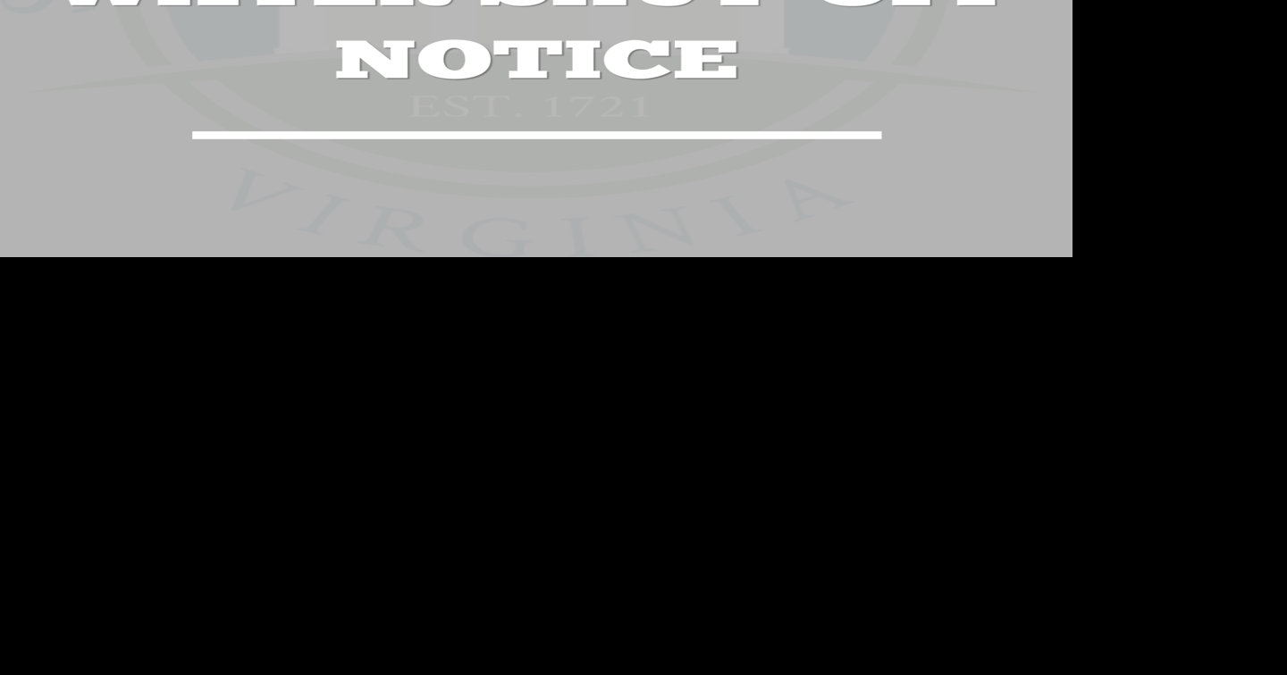 Temporary water shut-off for Spotsylvania utilities customers