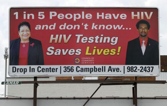 Billboards promote HIV testing