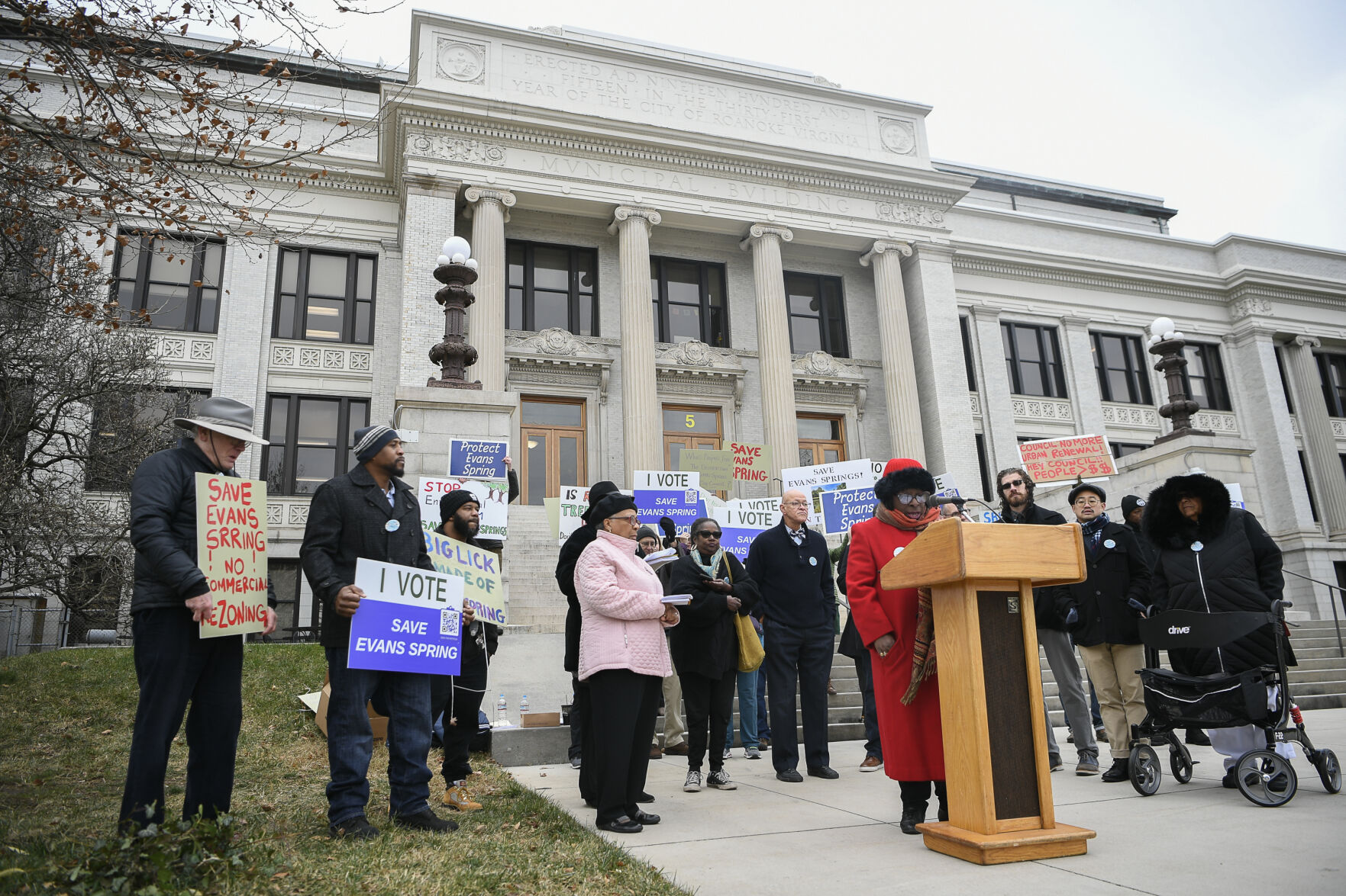 Evans Spring supporters call for park land not development