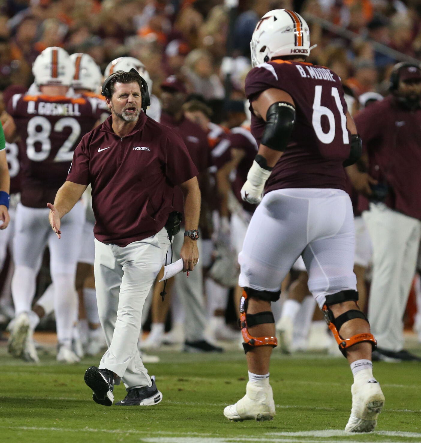 Mentality Shift Leads To Hokies' Offensive Line Getting Run Game Going