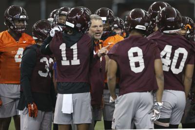 Virginia Tech S Spring Camp Ramps Up With First Scrimmage